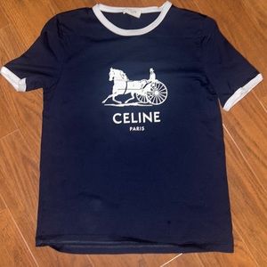 Celine dark blue T-shirt